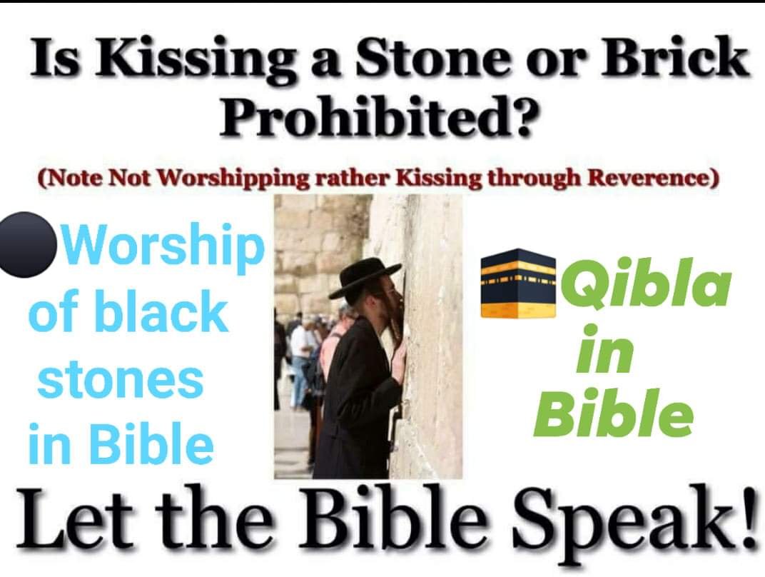Worshipping stones in Bible. Qiblah in Bible