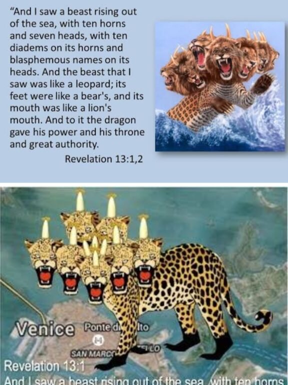 Superstition of 7 headed leopard in Bible