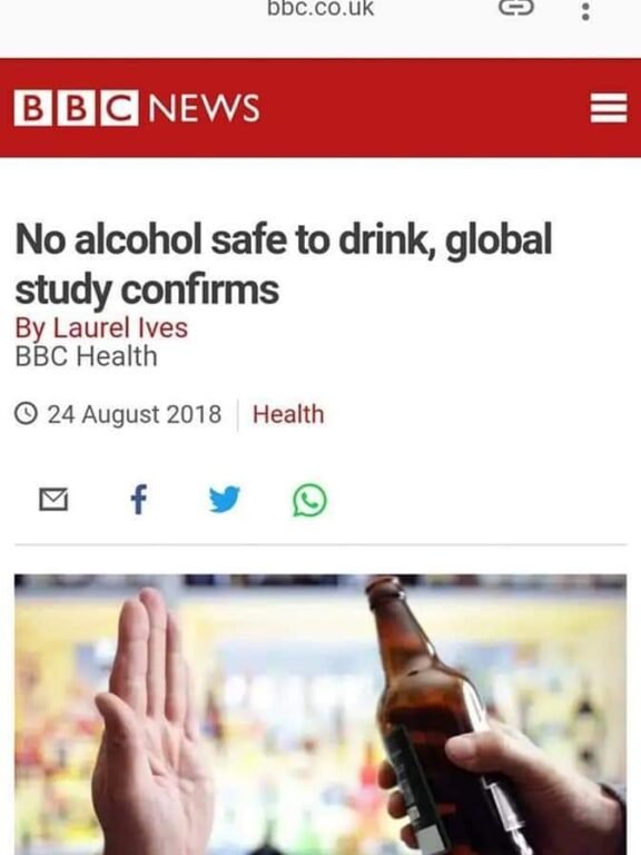 Science is against Bible. This time on alcohol